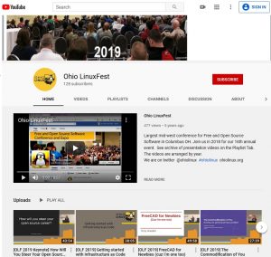 Ohio LinuxFest YouTube channel