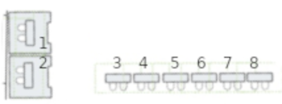 Expo map with 8 exhibitor positions